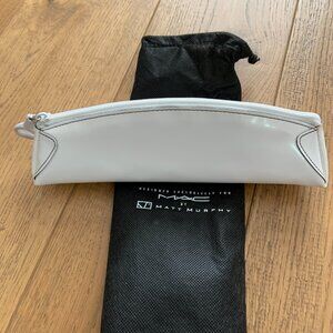 Mac Cosmetics Rare Slim Makeup bag by Matt Murphy in White Vintage 2000s RARE